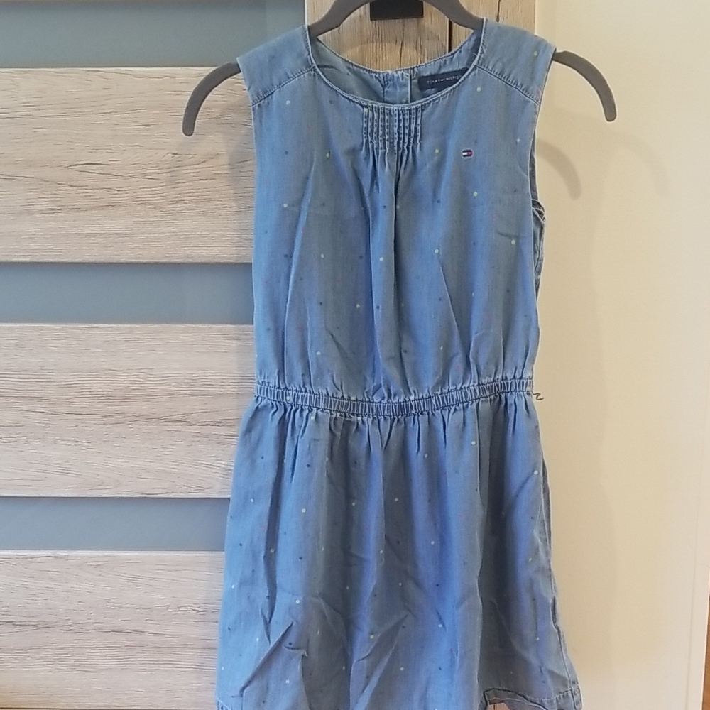 Tommy Hilfiger Blue Polka Dot Kids Dress